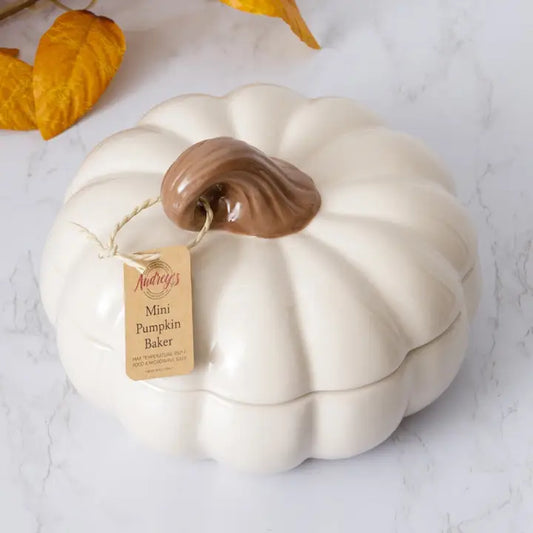 mini ceramic pumpkin baker