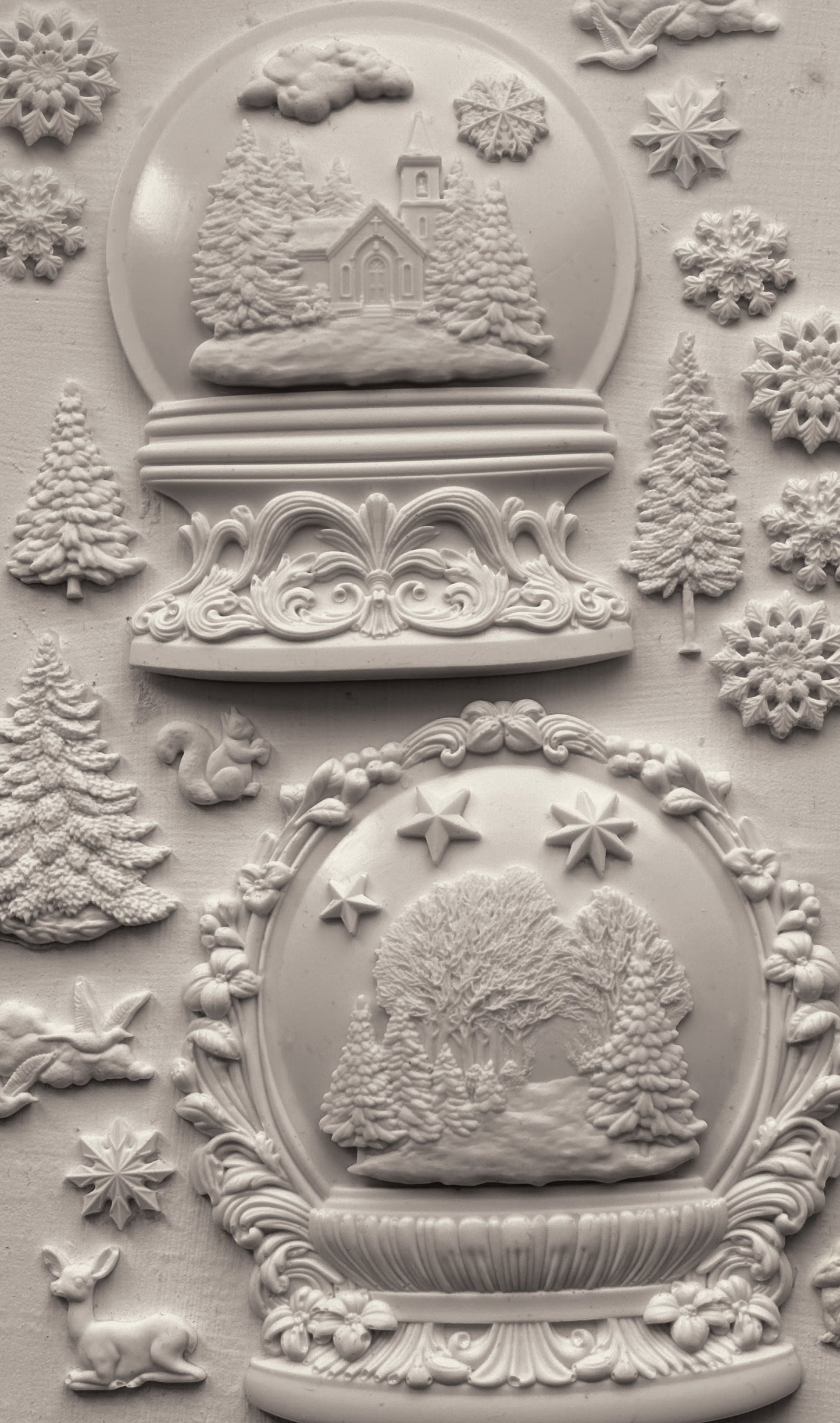 Snow Globes - 6x10 mould - holiday 2025