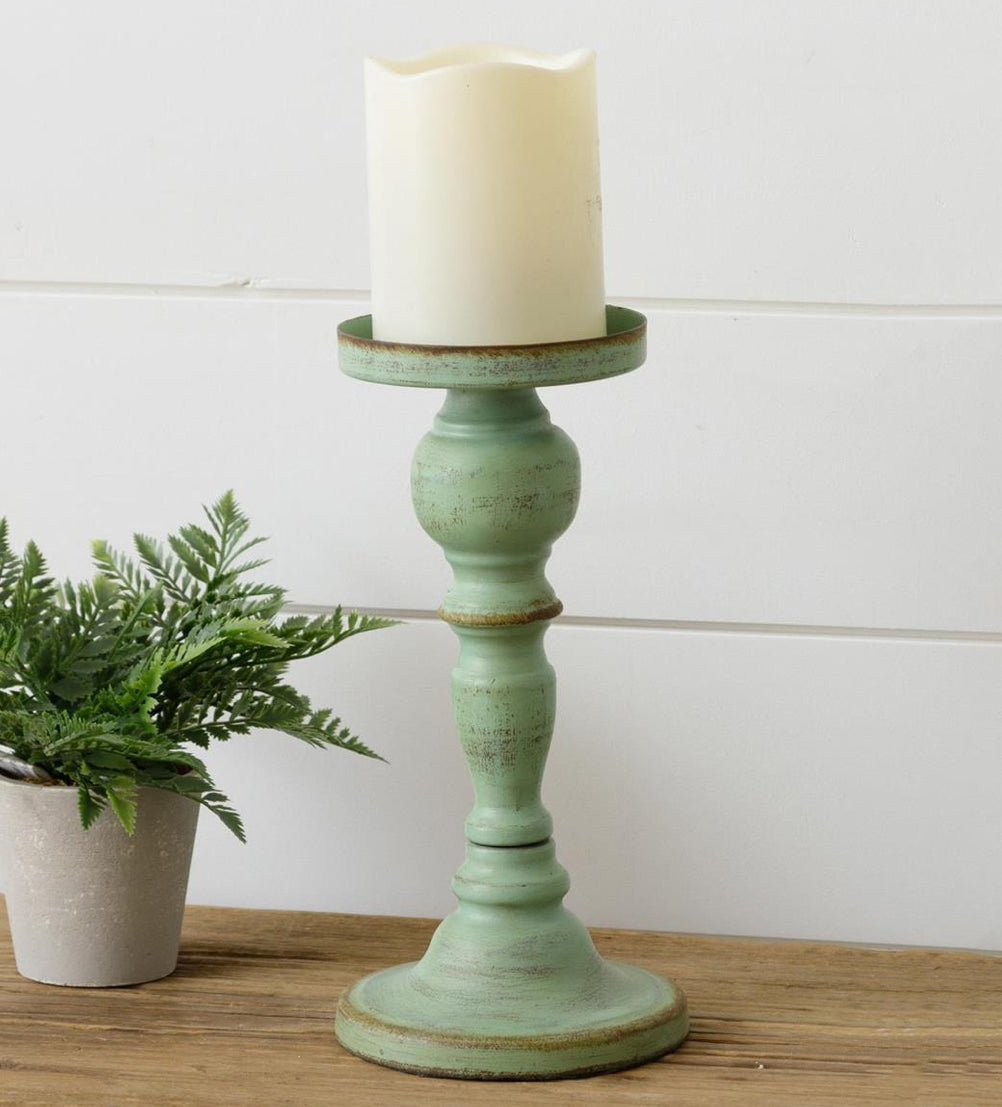 Green pillar holder