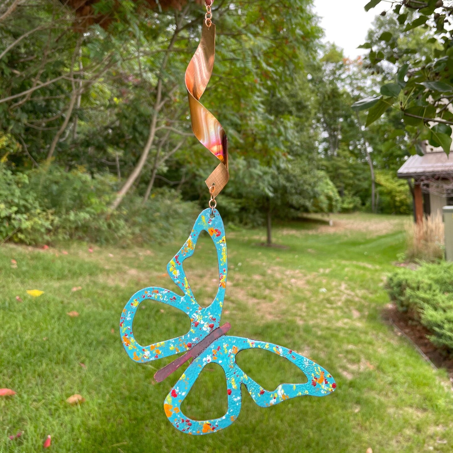Enameled hanging garden spinner