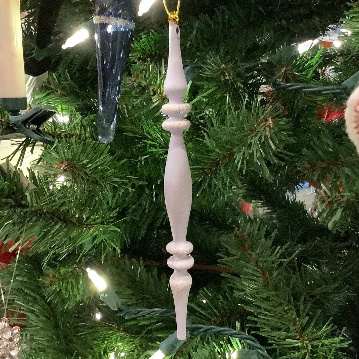 glass spire ornament