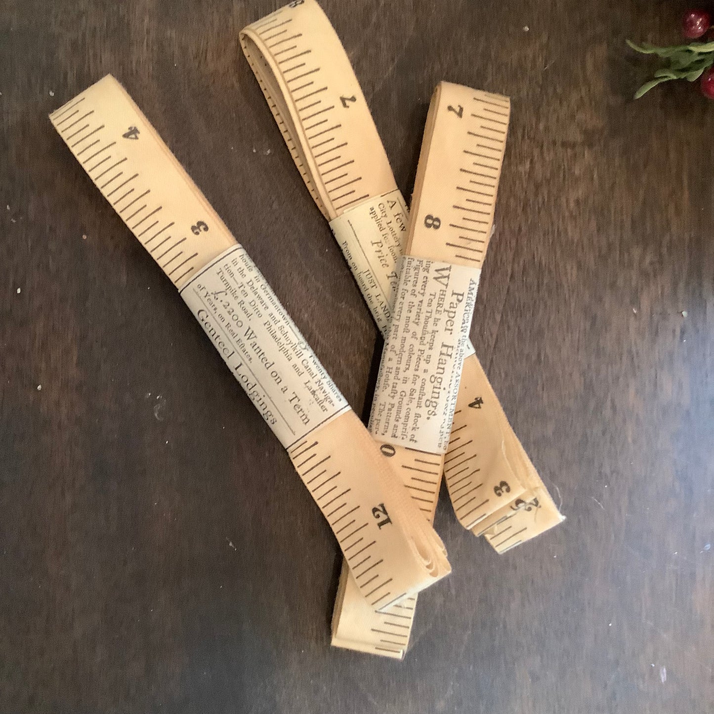 Dressmakers tape measure ribbbon