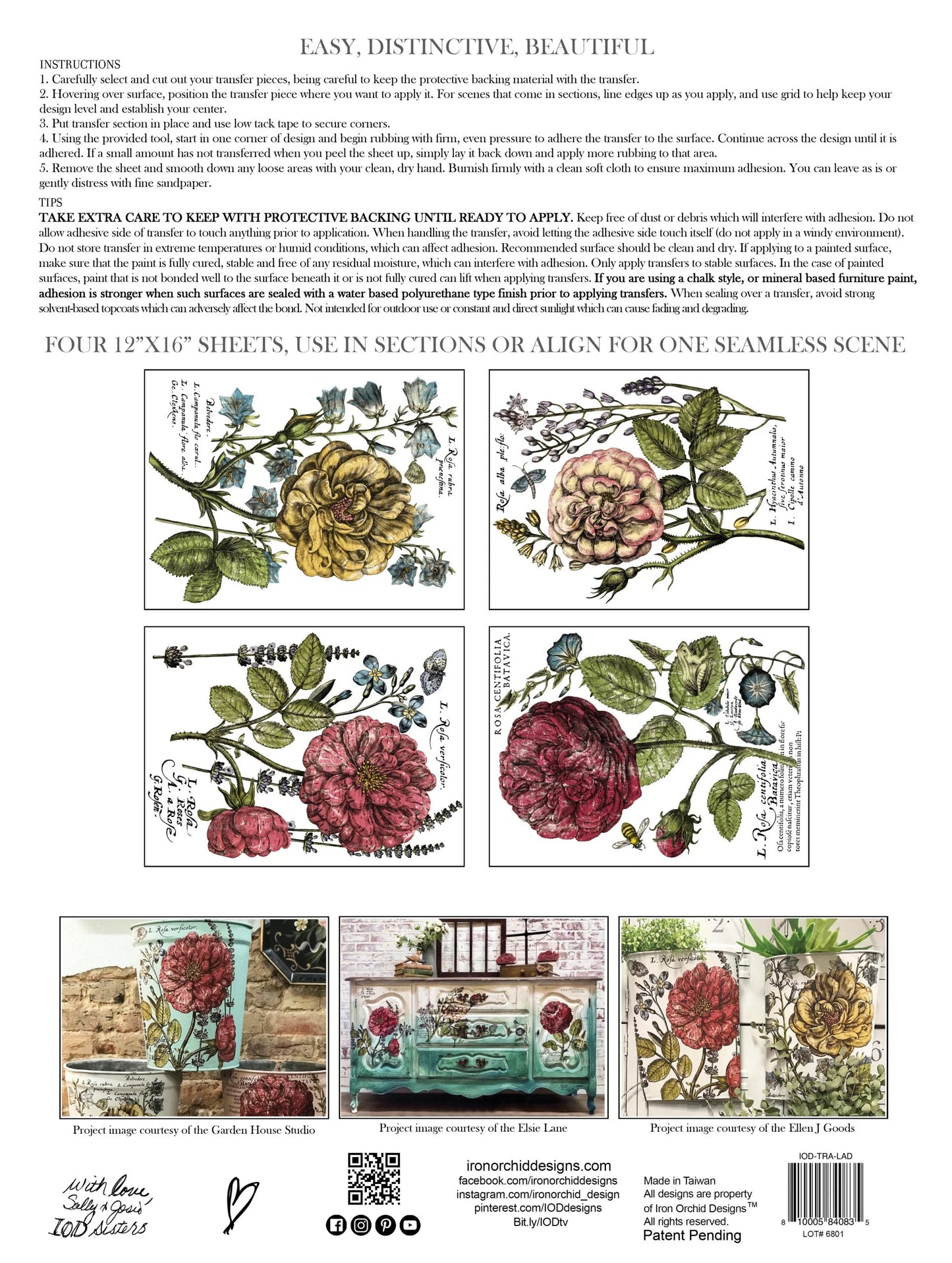 Ladies in waiting - four sheet pad