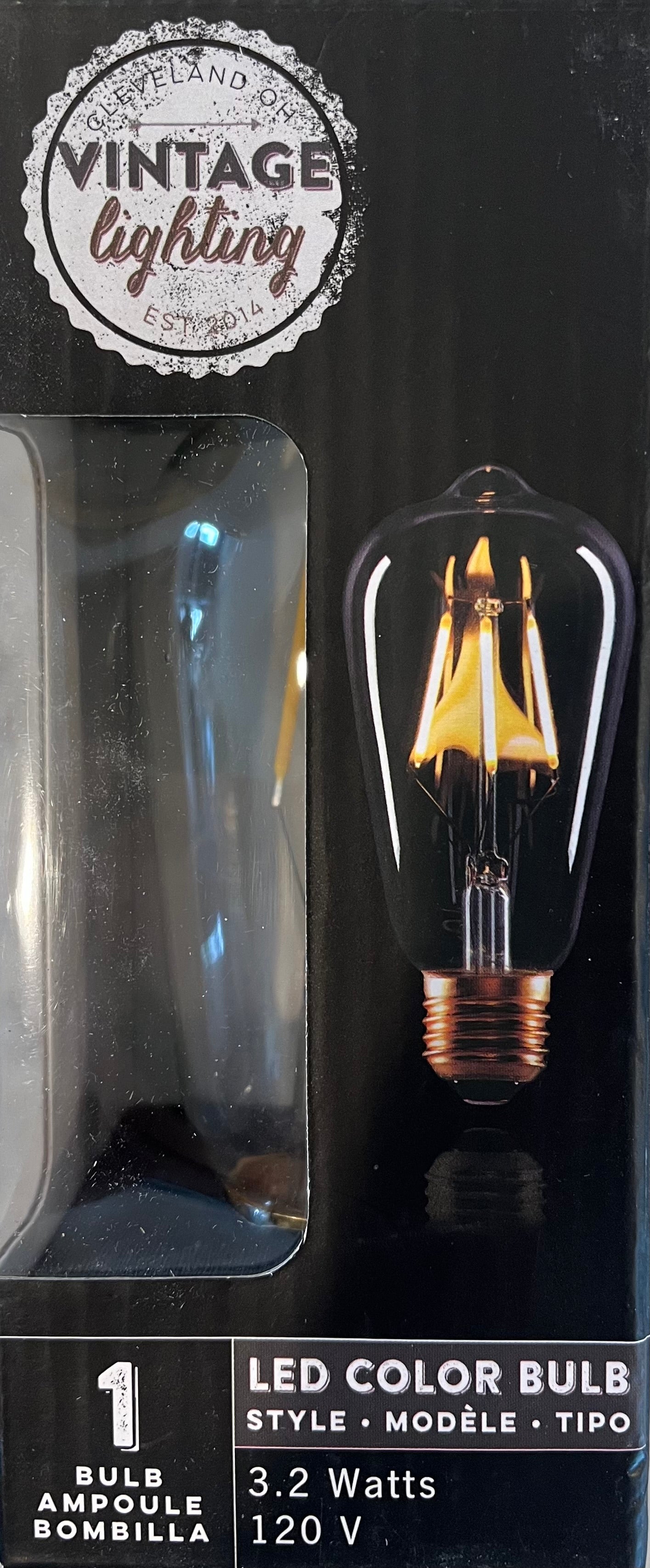 Edison style LED light bulb