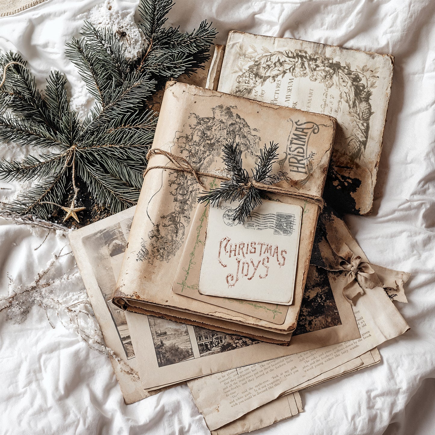 Christmas Post - 12x12 stamp - holiday 2025