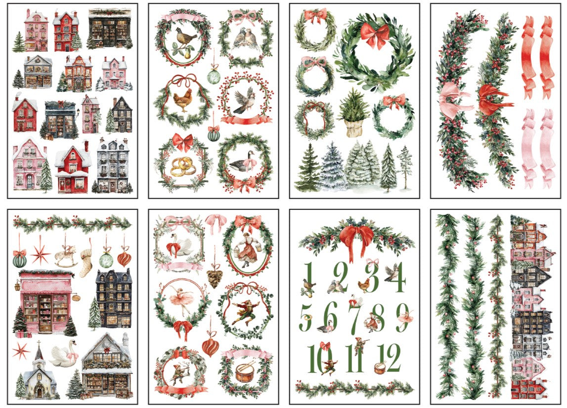 Partridge Lane - 8x12 8 sheet pad - holiday 2025