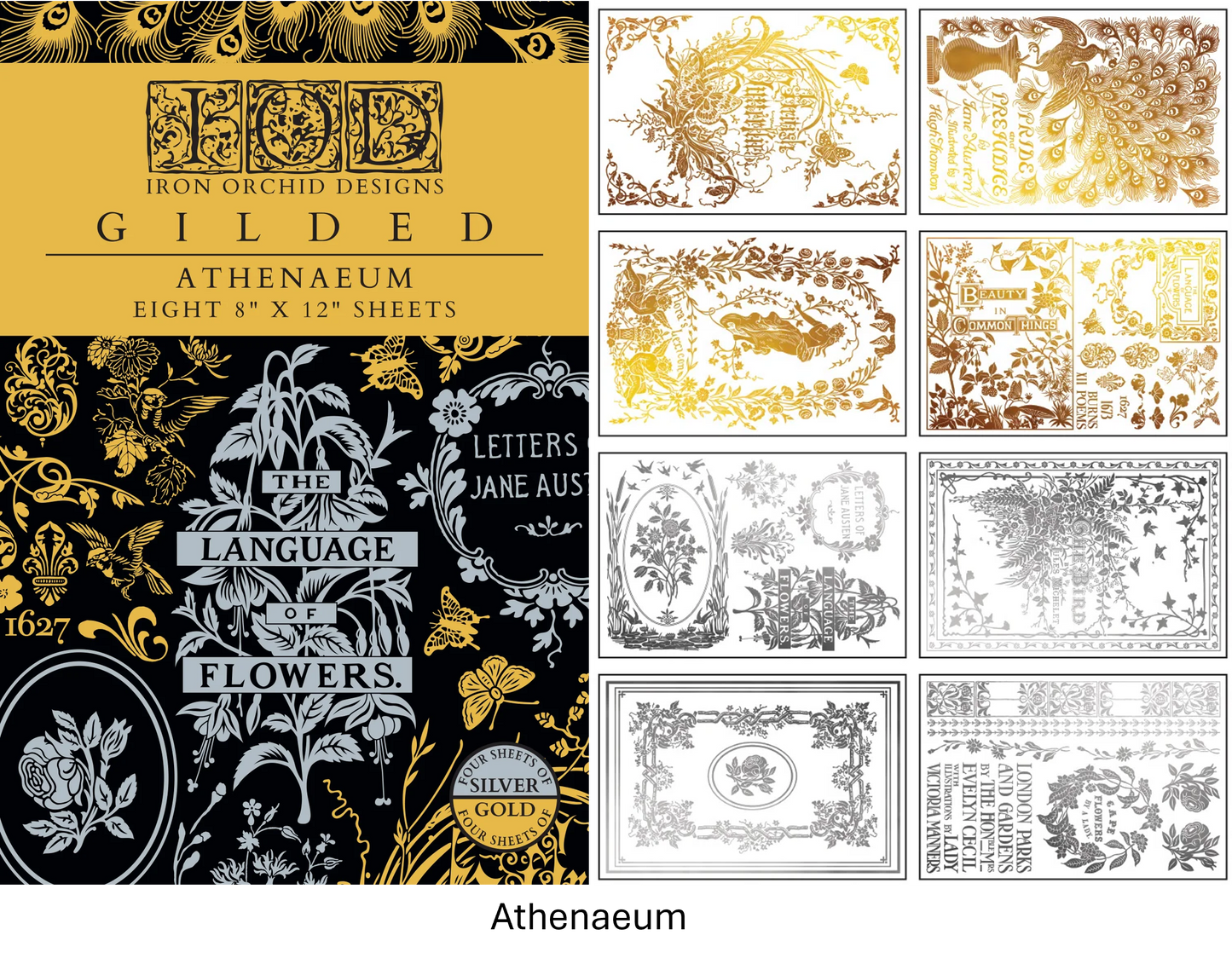 NEW 2026 Athenaeum - 8 x 12 foil pad