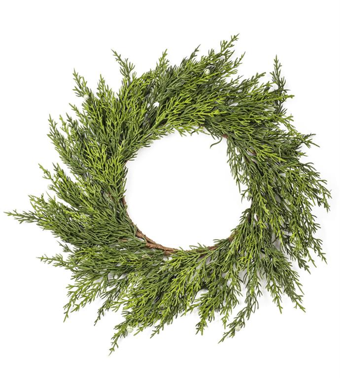 16" cypress wreath