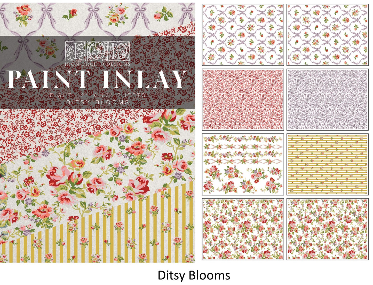 Ditsy Blooms - 8 sheet pad - limited edition