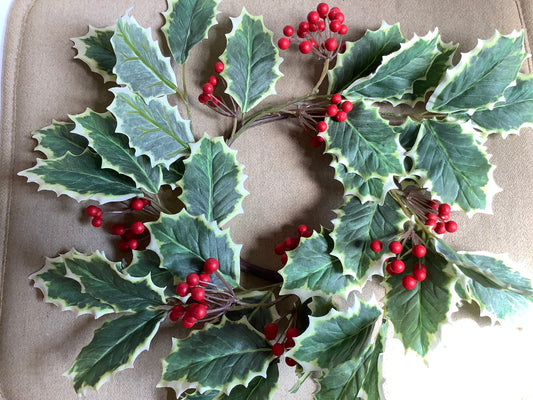 Variegated holly ring