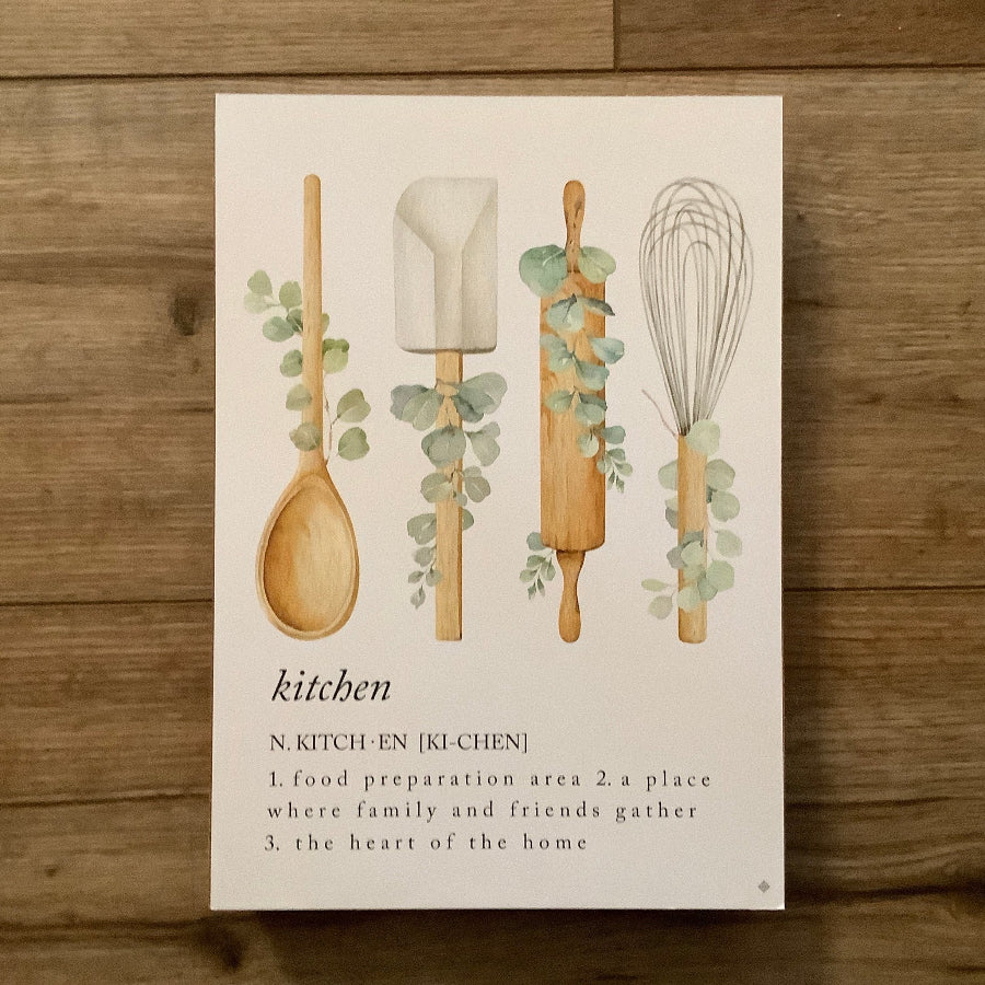 kitchen conversations wall art