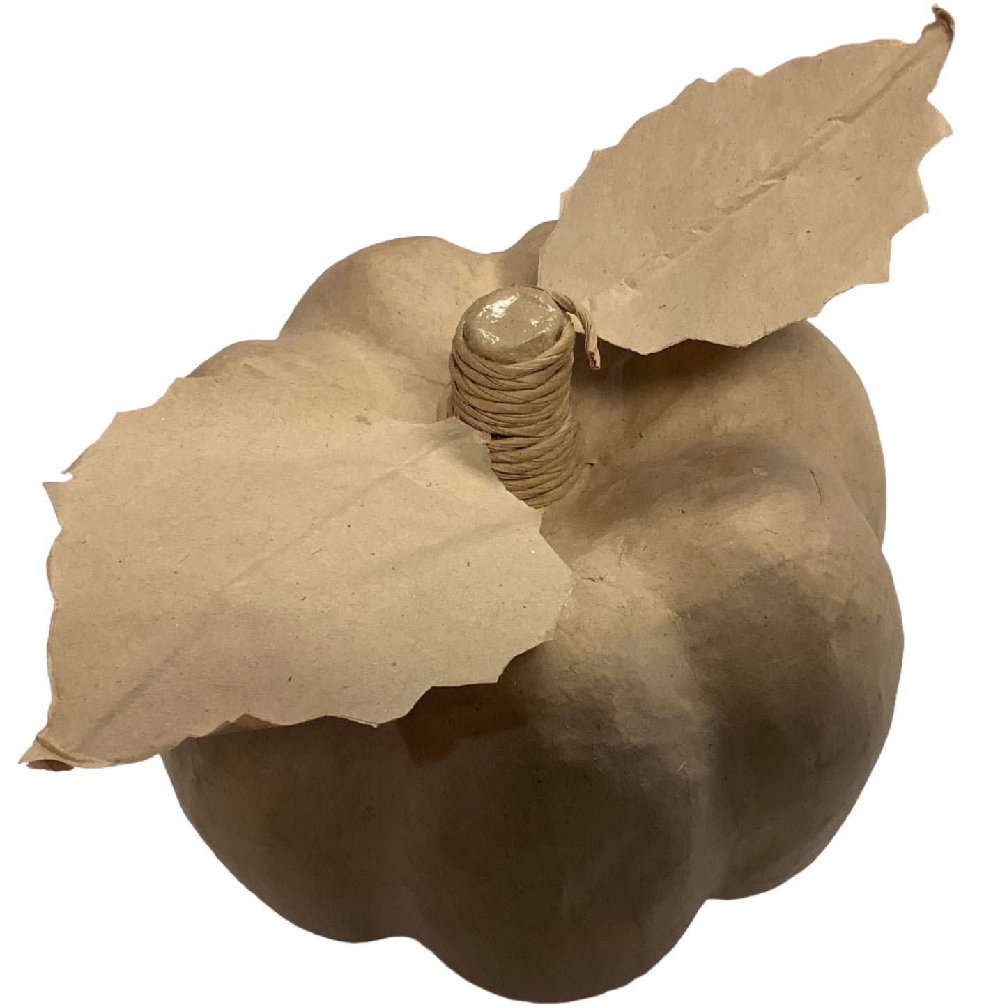 Paper mache’ pumpkin