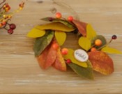 fall botanical rings 6"