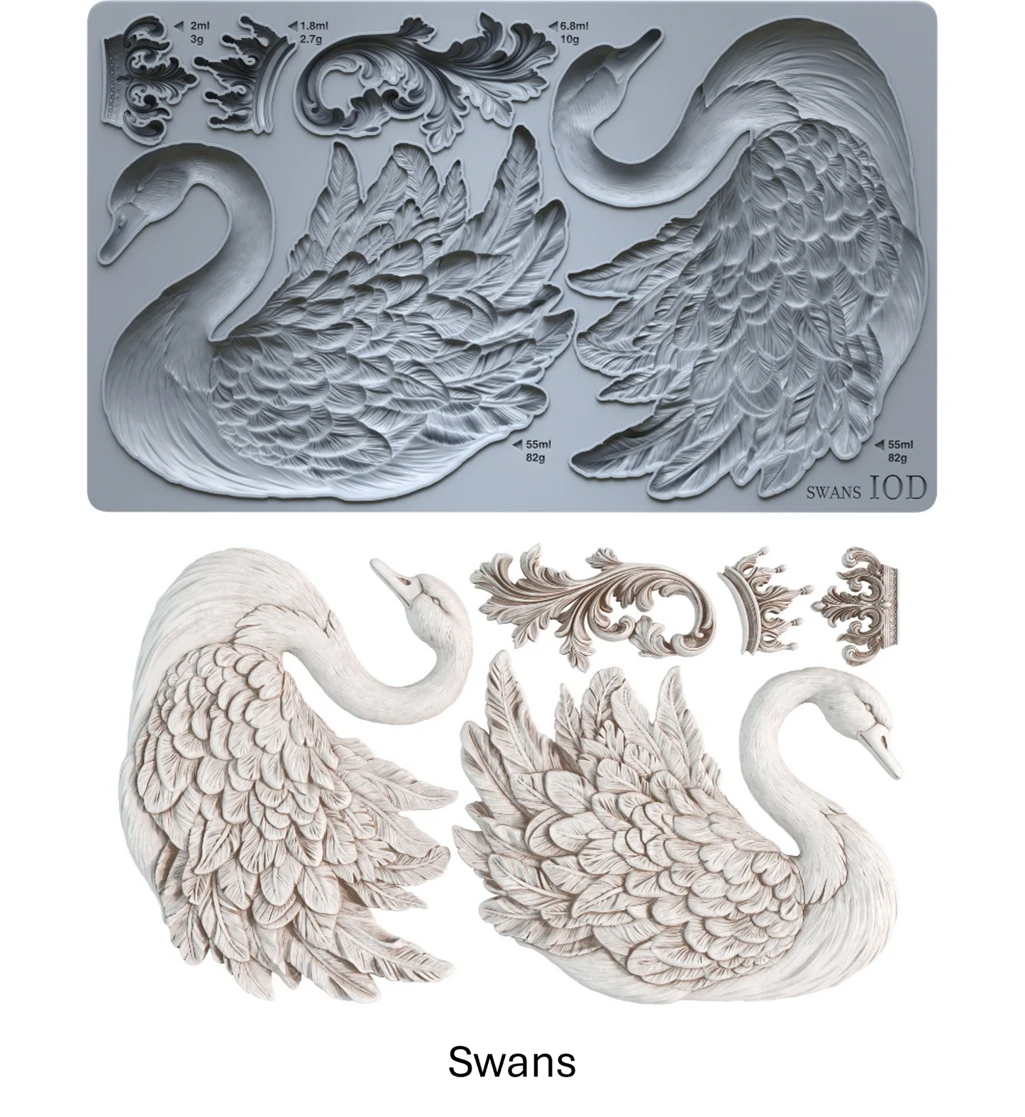 Swans - 6x10 mould - 2026