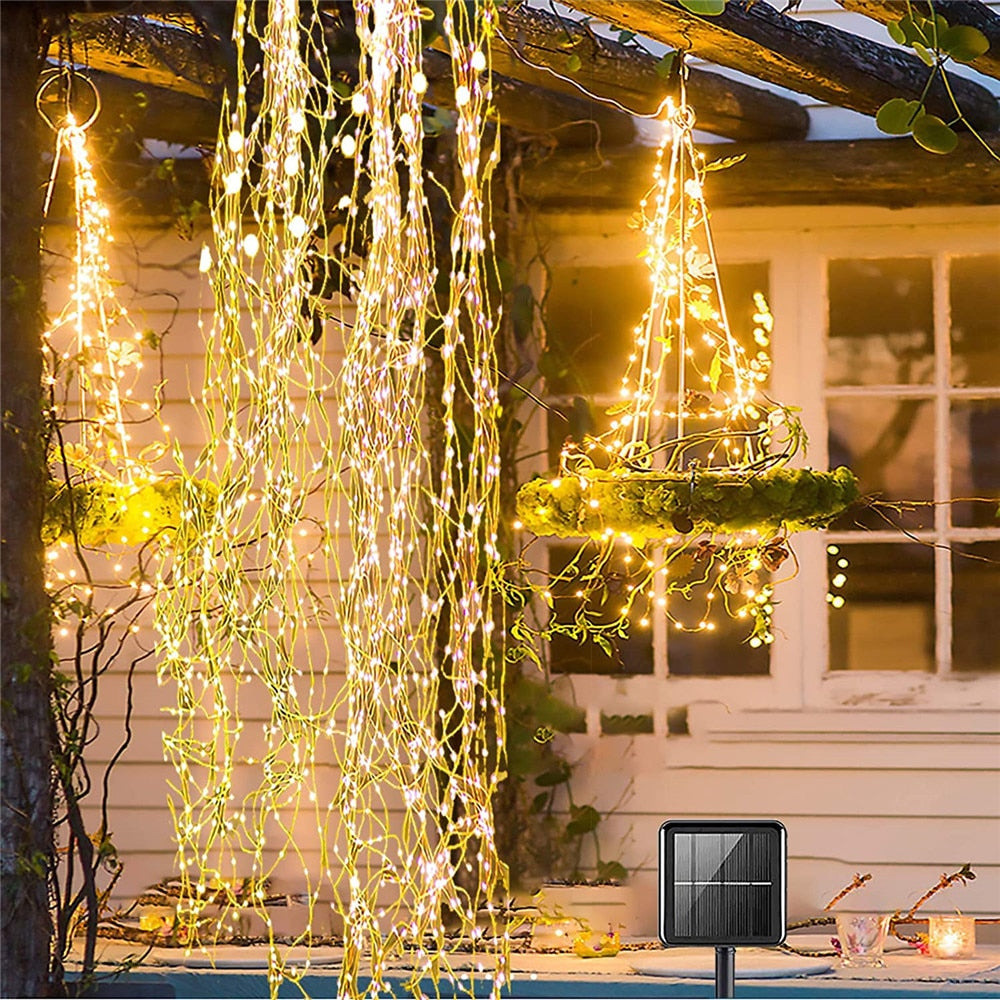 Waterfall string lights