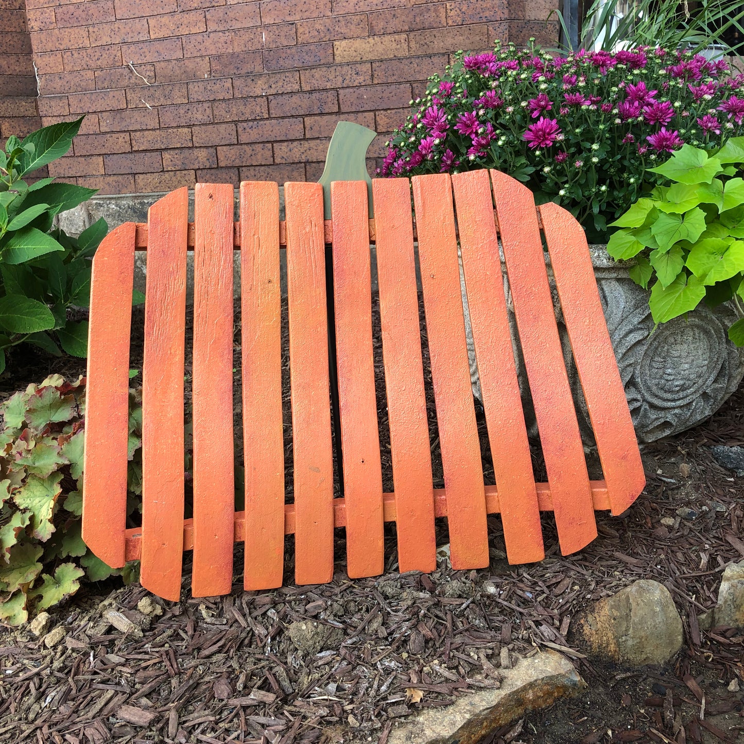 Rocking chair pumpkins