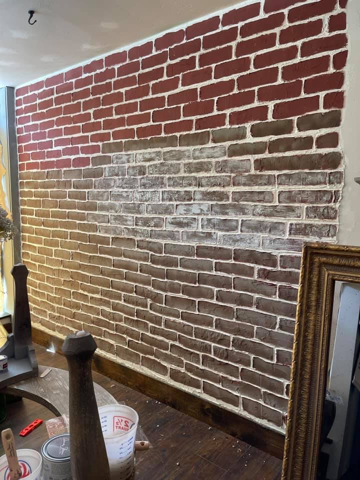 brick texture roller