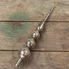 Wire wrapped silver tree topper