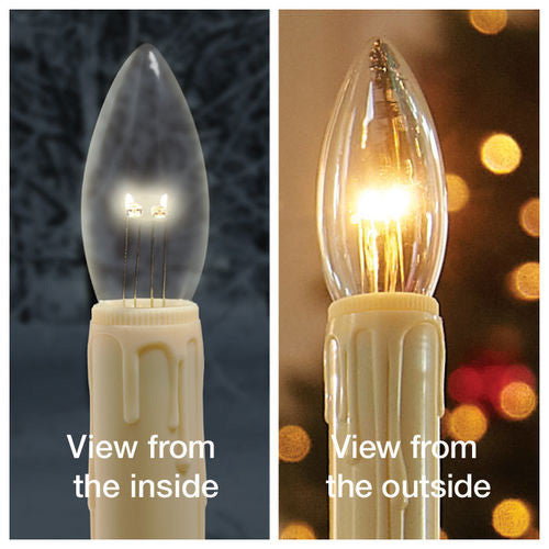 Window candle set of 4 with remote