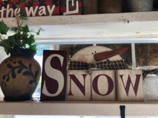 "Snow" word blocks - Workshop - KIT