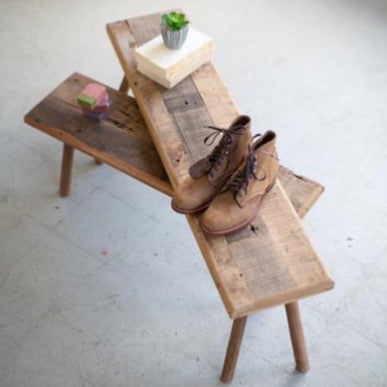 recycled wooden bench medium