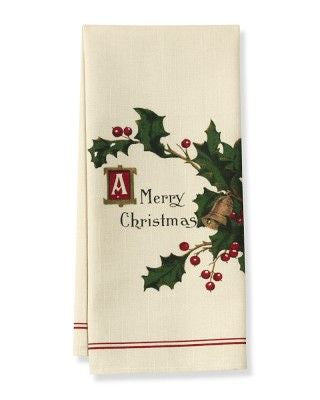 A Merry Christmas tea towel