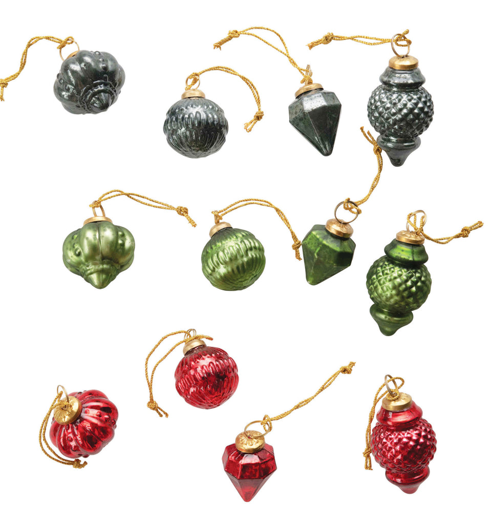 Mercury glass ornaments