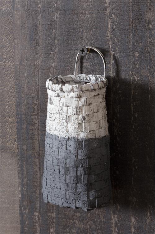 mini hanging two toned hanging basket