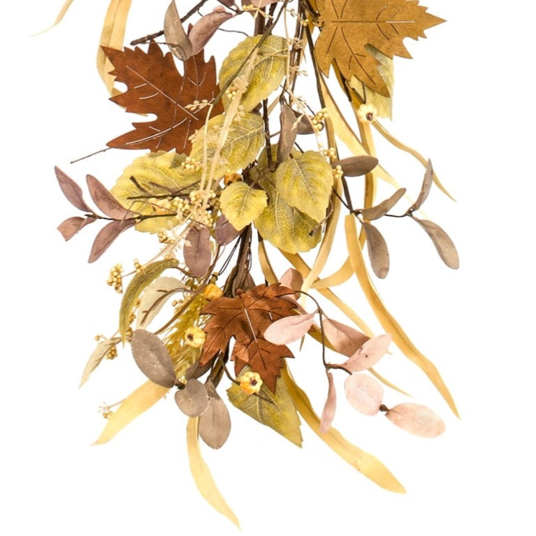 Fall Leaf and mini pumpkin garland