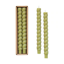 Twisted Taper Candles (set of 2)