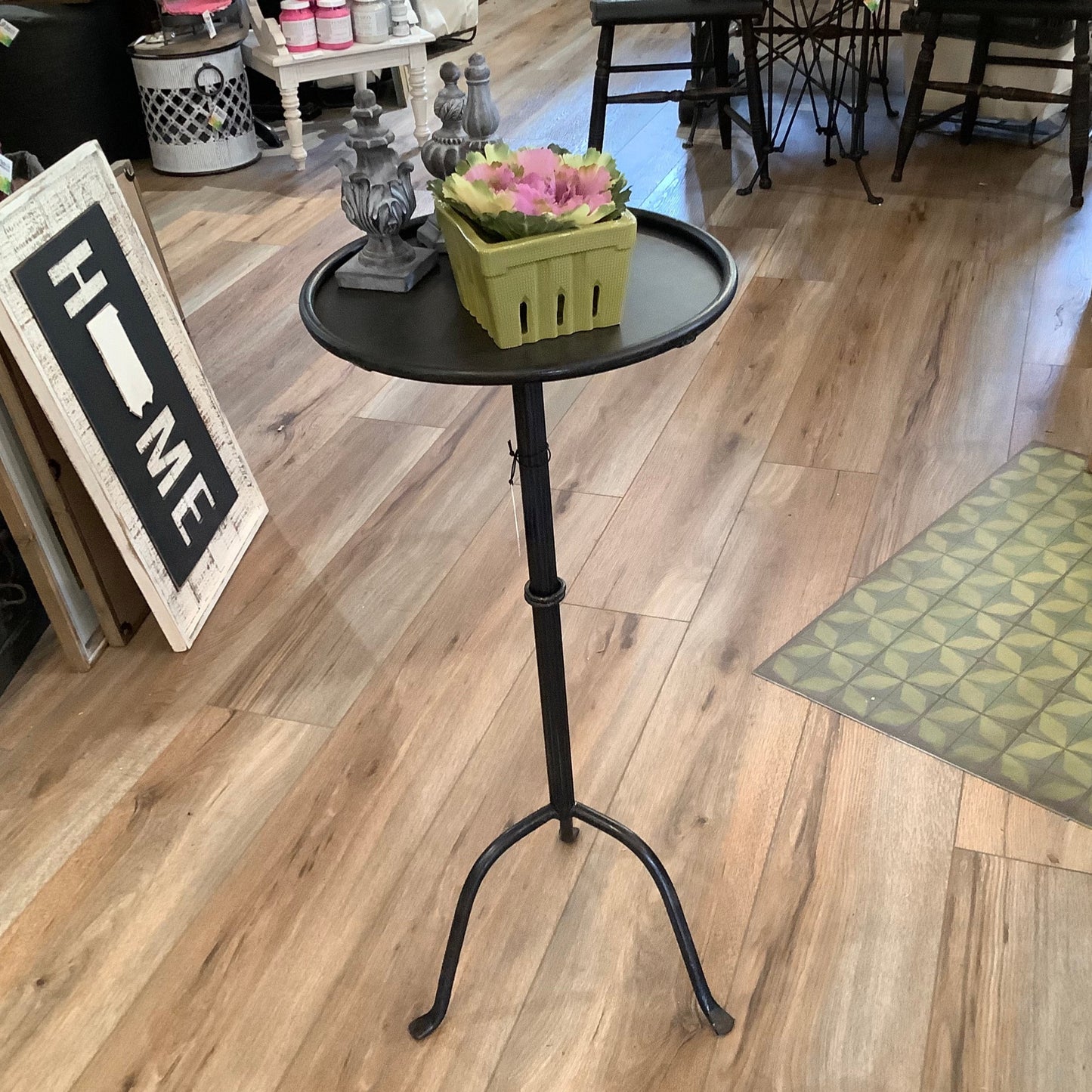 Metal martini table