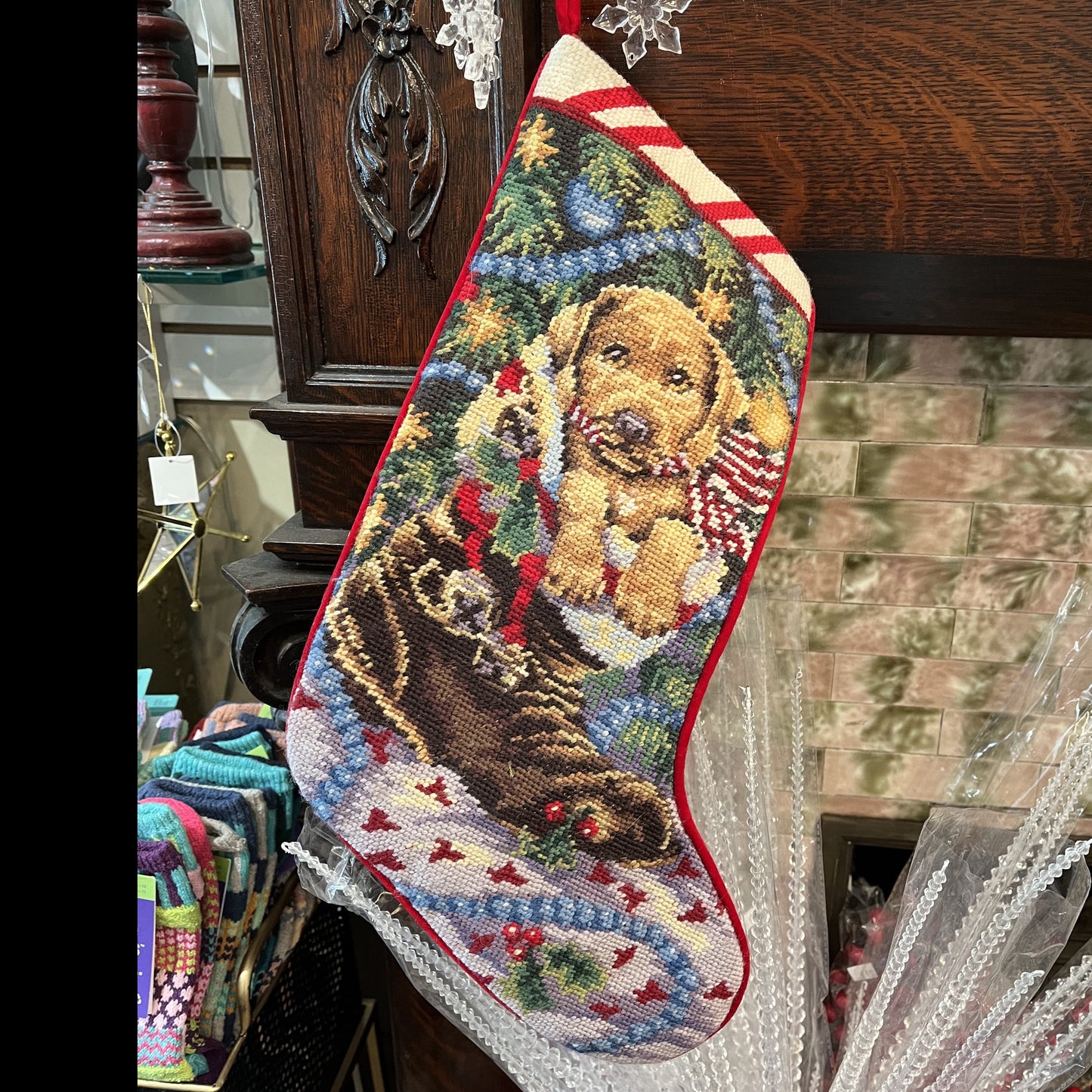 Embroidered stockings