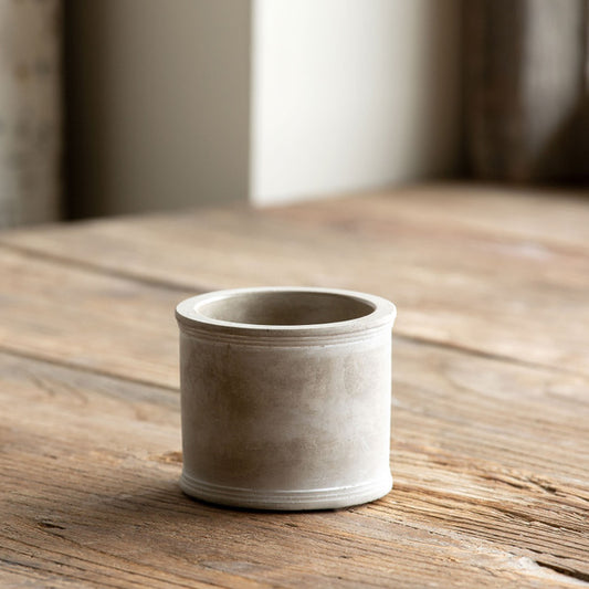 Small Concrete Spool Planter