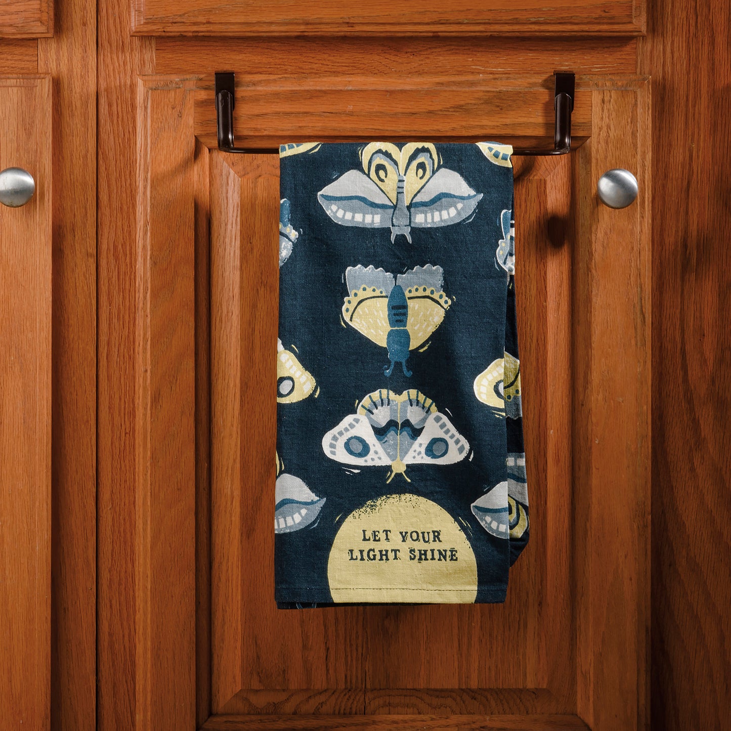 Cotton kitchen towel - let your light shine