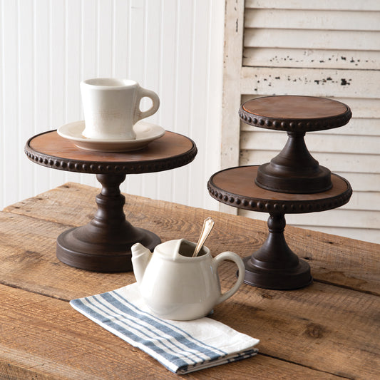 Set of 3 dessert stands