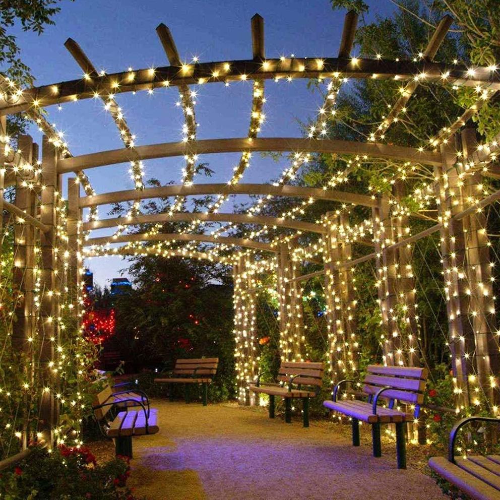Solar sting lights - warm white