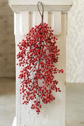 31” waterproof red berry drop