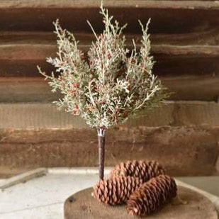 snowy cedar berries pick 12 inch