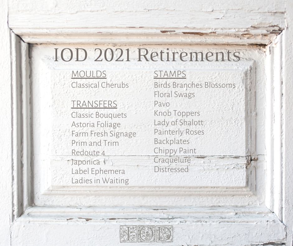 IOD retiring products for 2021