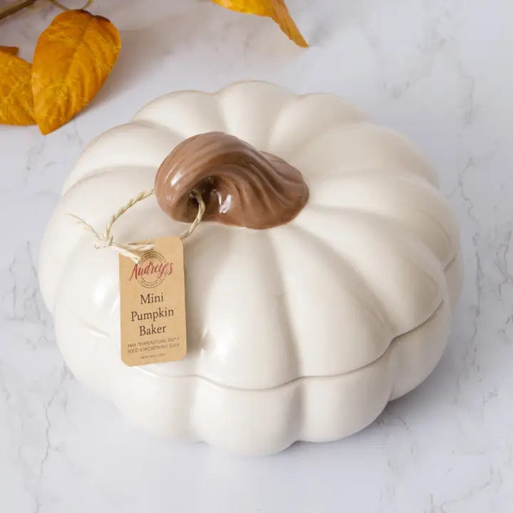 mini ceramic pumpkin baker