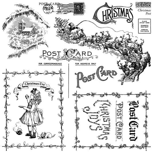 Christmas Post - 12x12 stamp - holiday 2025