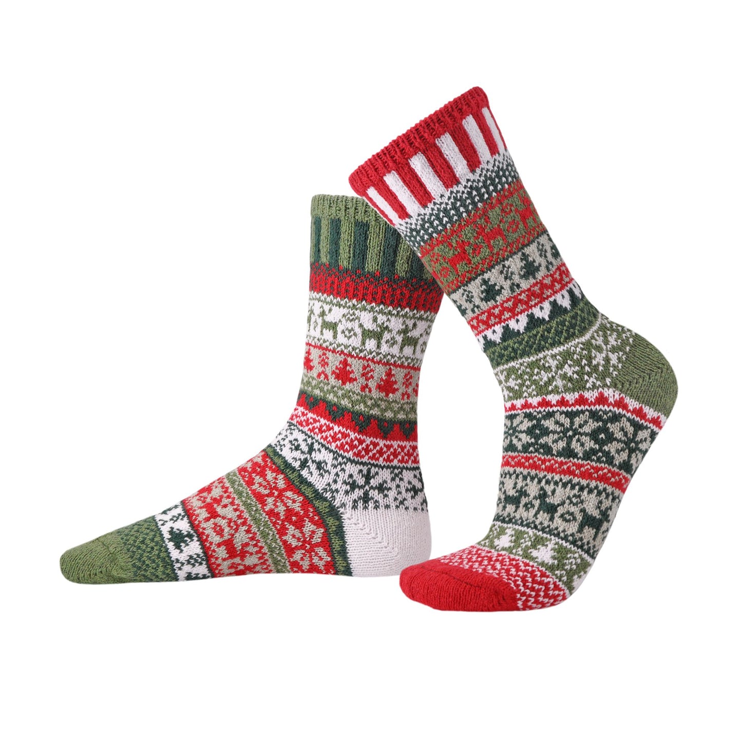 crew socks - Yuletide