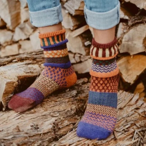 crew socks - fall foliage