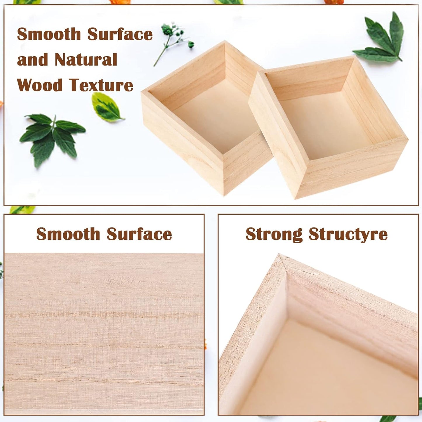 wood Square shadow box style panels