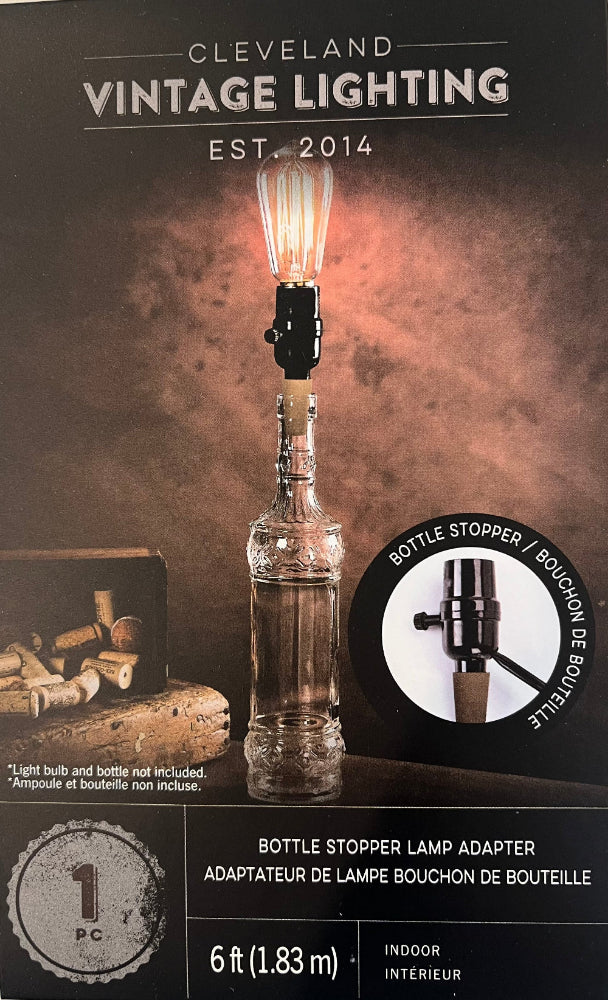 Bottle stopper lamp adapter