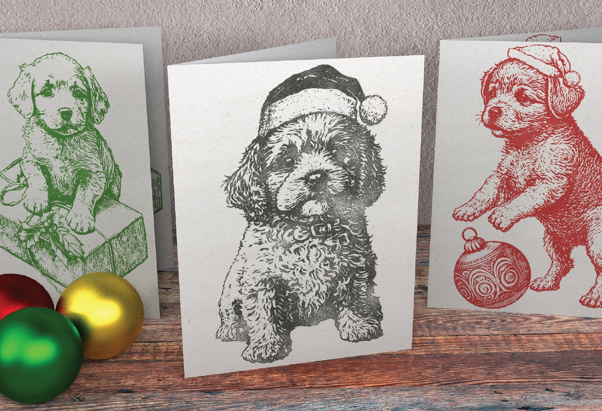 Christmas Pups stamp