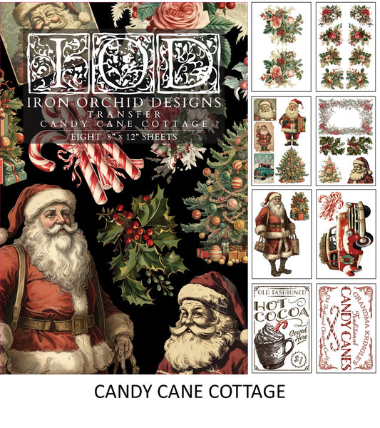 Candy Cane Cottage - 8 sheets 8" x 12"