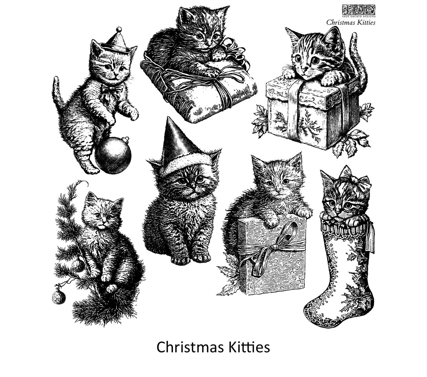 Christmas Kitties stamp