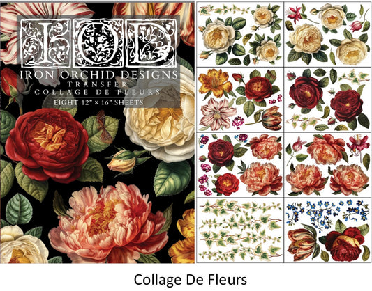 Collage De Fleurs 8 sheet pad