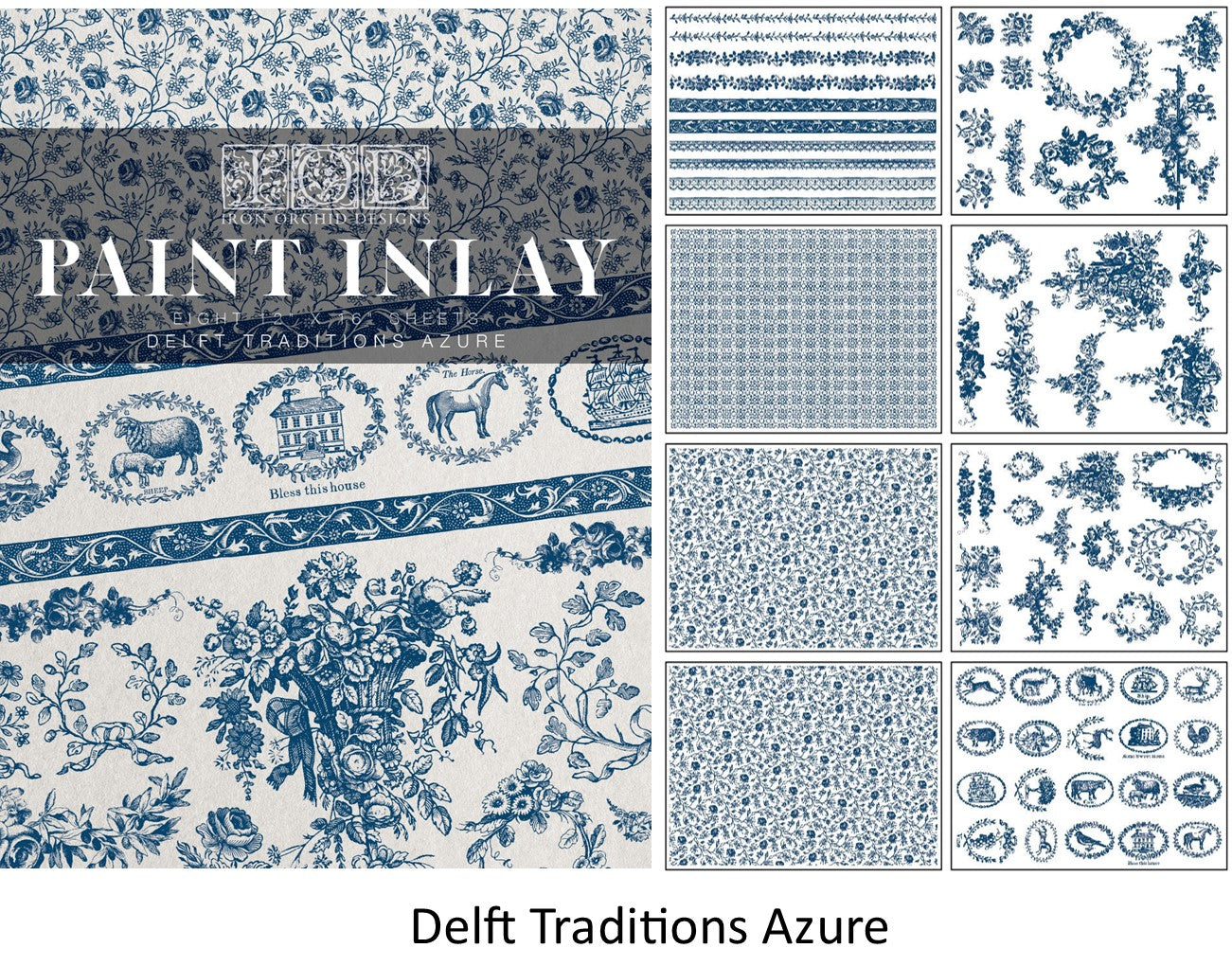 Delft Traditions Azure - 8 sheet pad